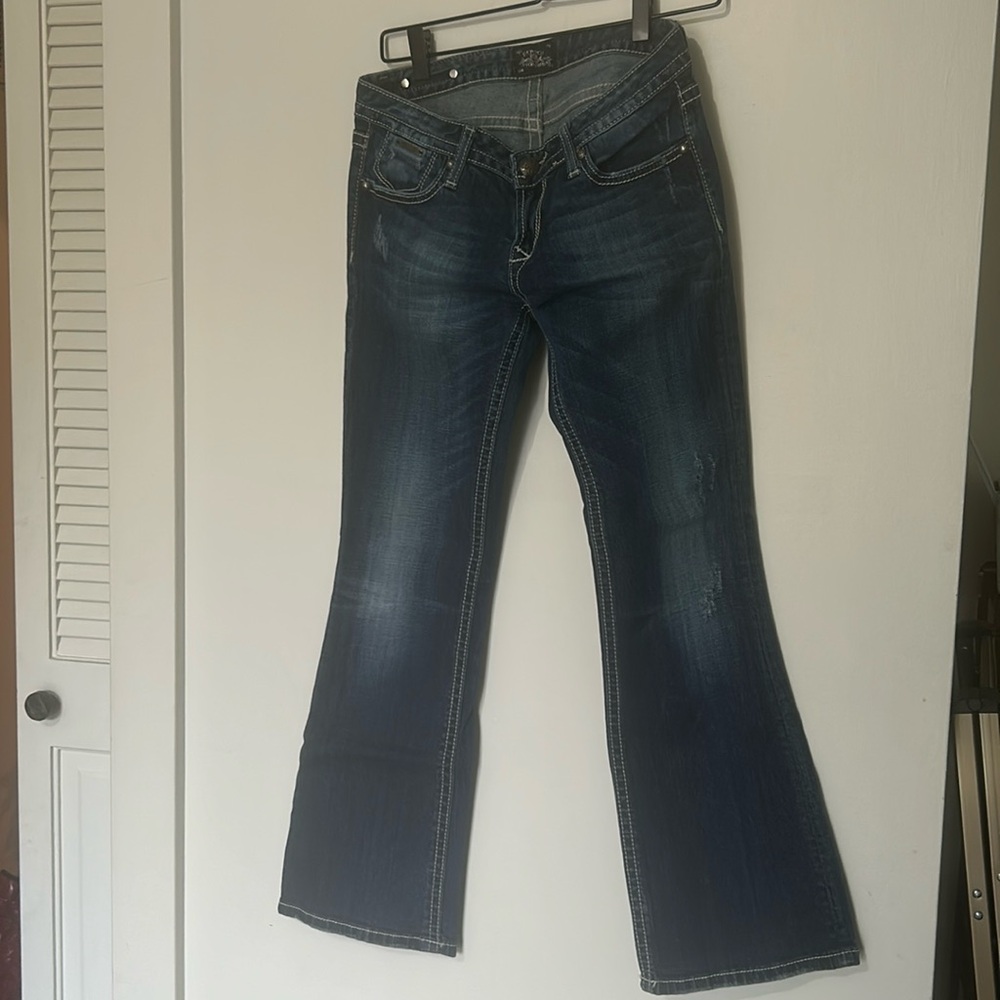 Thick dbl stiched trim boot cut